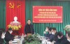 Bí thư Tỉnh ủy Trần Hồng Minh phát biểu chỉ đạo tại buổi làm việc với Sở Nông nghiệp và Phát triển nông thôn.