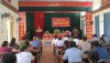Đại biểu HĐND huyện Bảo Lạc tiếp xúc cử tri thị trấn Bảo Lạc.