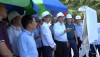 Bí thư Tỉnh ủy Trần Hồng Minh kiểm tra vị trí khu vực xây dựng hầm số 2 tại xóm Bản Néng, xã Thụy Hùng (Thạch An).