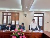 Đ/c Nông Văn Tuân - Trưởng Ban Pháp chế HĐND tỉnh phát biểu tại buổi làm việc
