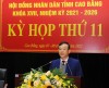 Phó Chủ tịch UBND tỉnh Nguyễn Trung Thảo báo cáo trả lời kiến nghị của cử tri tại kỳ họp thứ 11 HĐND tỉnh