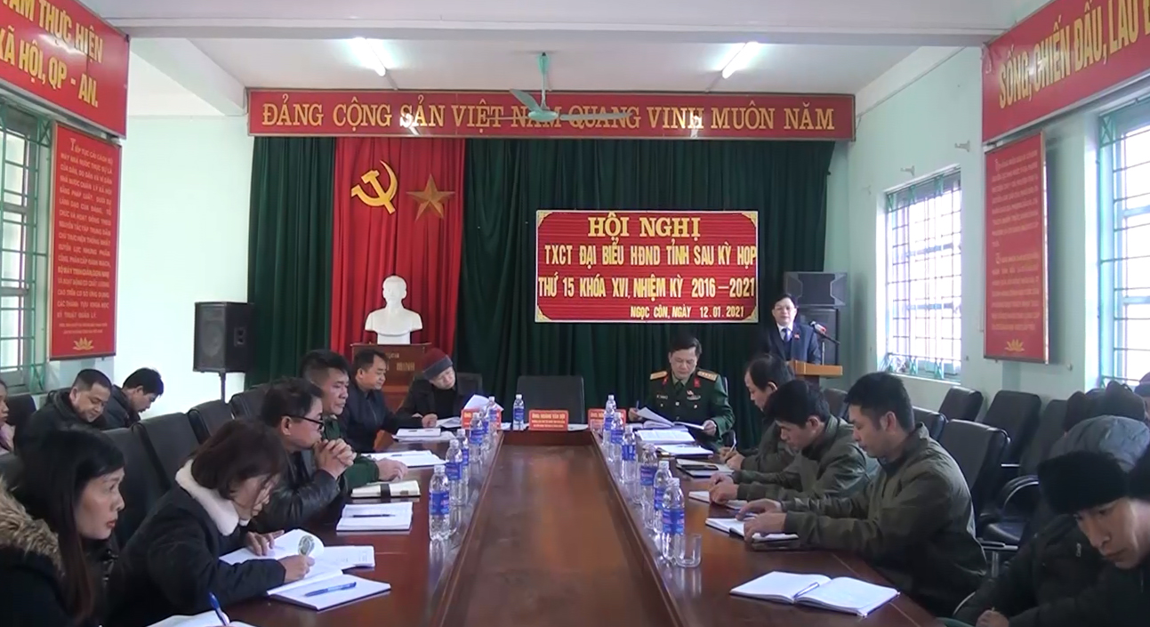Tổ đại biểu HĐND tỉnh đơn vị Trùng Khánh tiếp xúc cử tri sau kỳ họp thứ 15, HĐND tỉnh tại xã Ngọc Côn
