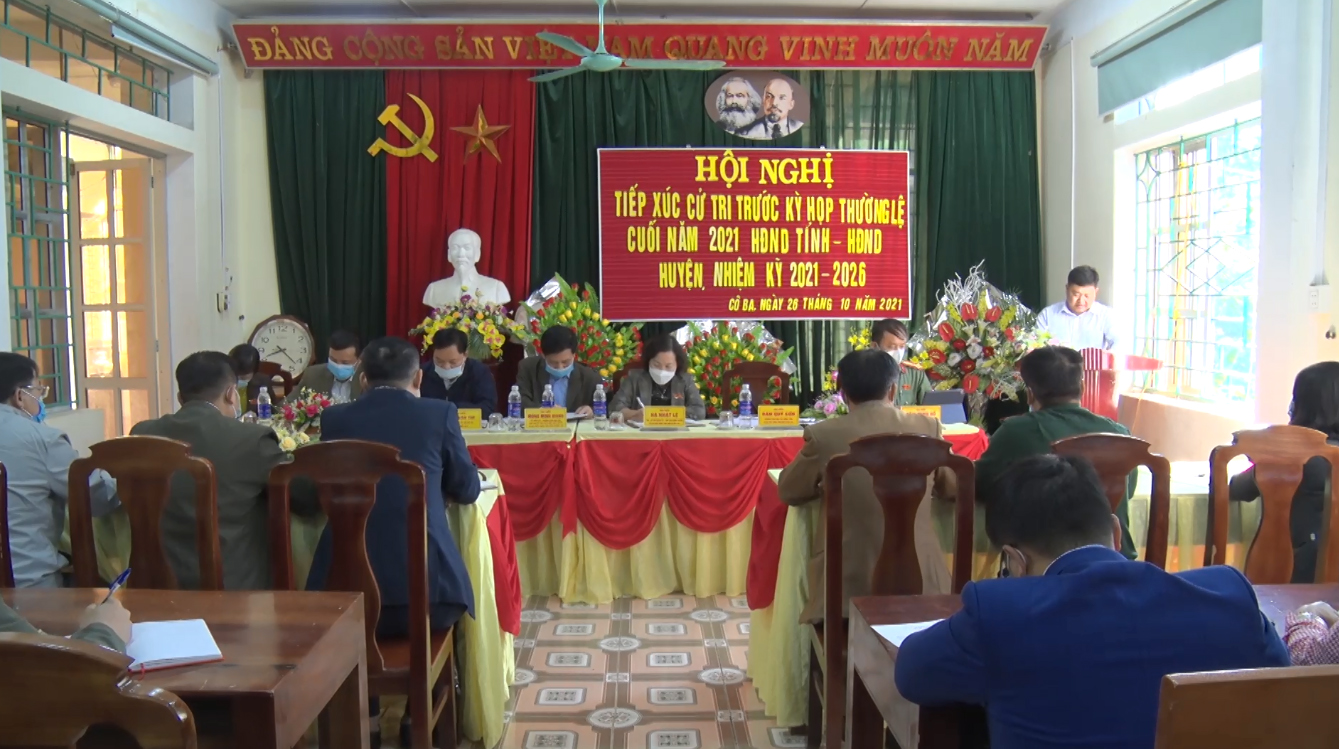 Đại biểu HĐND tỉnh, đại biểu HĐND huyện Bảo Lạc tiếp xúc cử tri tại xã Cô Ba