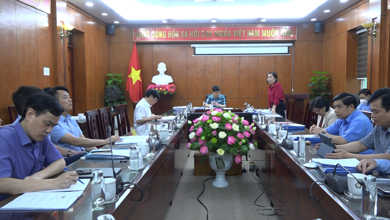Ban Kinh tế - Ngân sách HĐND tỉnh Thẩm tra hồ sơ dự thảo nghị quyết
