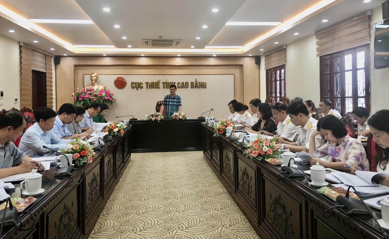 Ban Kinh tế - ngân sách HĐND tỉnh giám sát tại Cục Thuế tỉnh Cao Bằng
