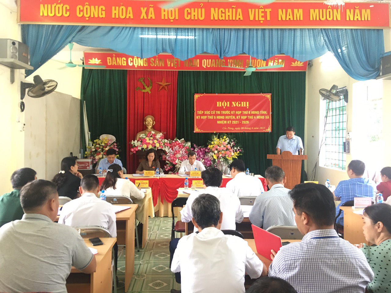 Đại biểu HĐND tỉnh tiếp xúc cử tri tại tại xã Cốc Pàng huyện Bảo Lạc