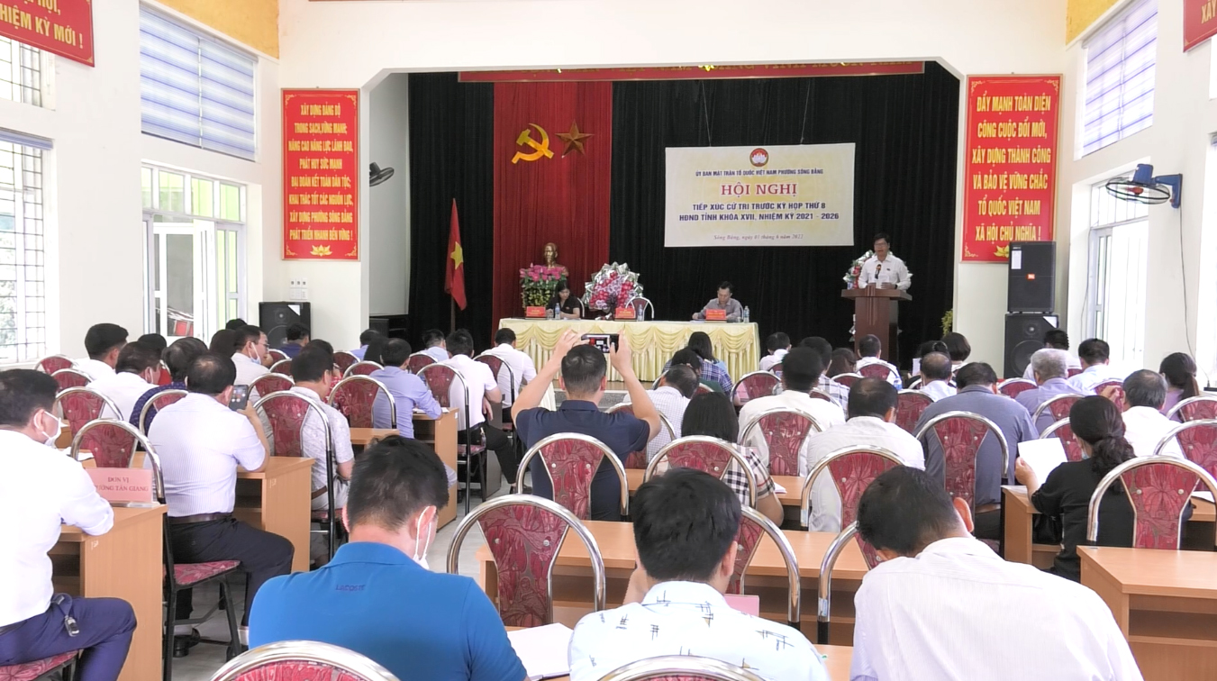Đại biểu HĐND tỉnh tiếp xúc cử tri thành phố Cao Bằng trước Kỳ họp thứ 8, HĐND tỉnh khóa XVII