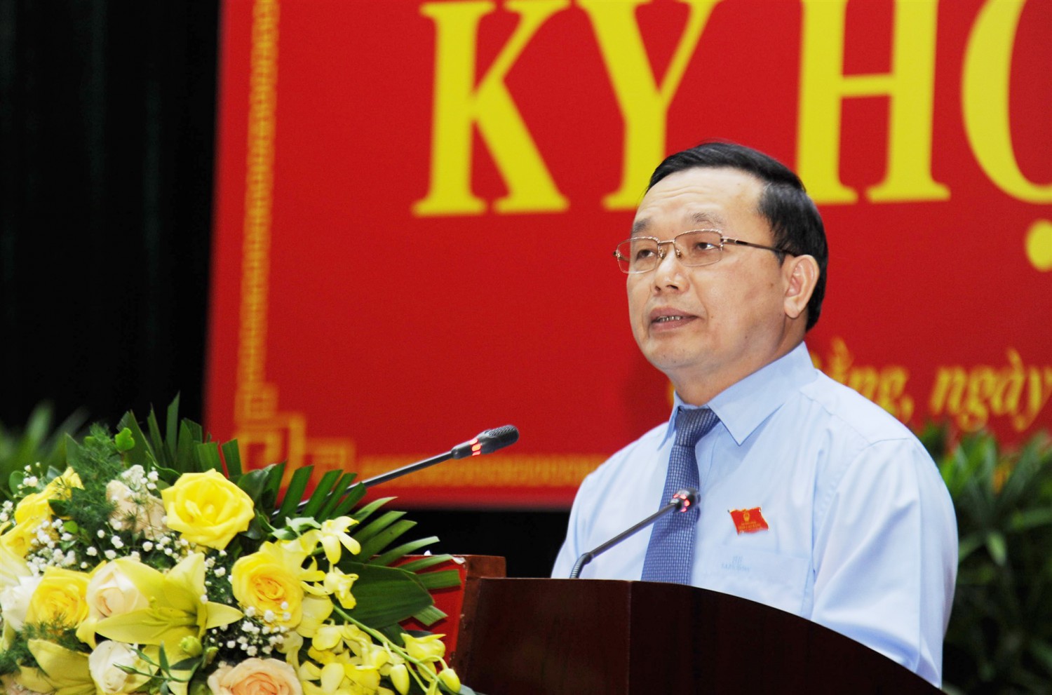 Phó Bí thư Thường trực Tỉnh ủy, Chủ tịch HĐND tỉnh Triệu Đình Lê phát biểu bế mạc tại Kỳ họp