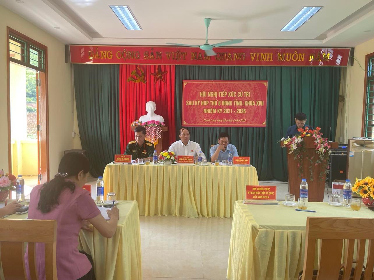 Hội nghị TXCT sau kỳ họp thứ 8, HĐND tỉnh tại xã Thanh Long huyện Hà Quảng