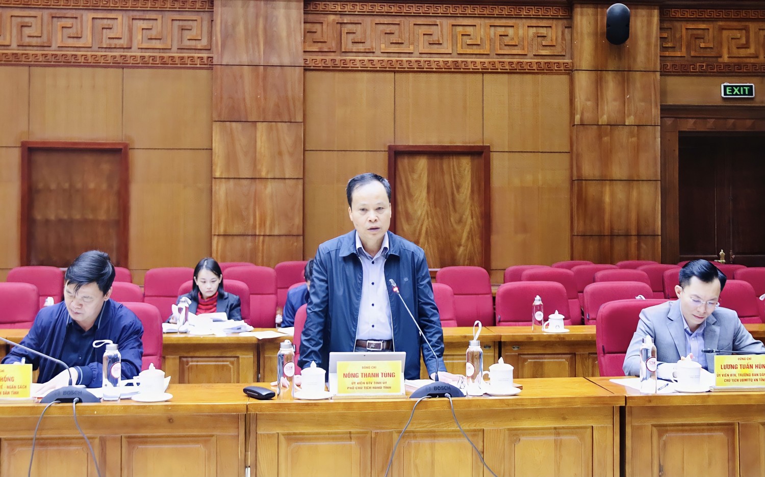 Phó Chủ tịch HĐND tỉnh Nông Thanh Tùng phát biểu tại buổi giám sát