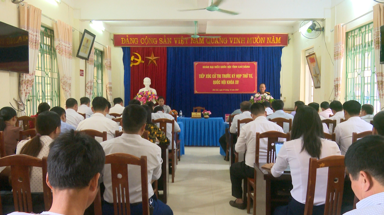 Đại biểu Quốc hội TXCt tại huyện Hòa An