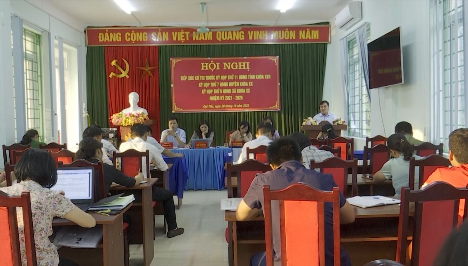 Đại biểu HĐND tỉnh tiếp xúc cử tri huyện Hòa An.