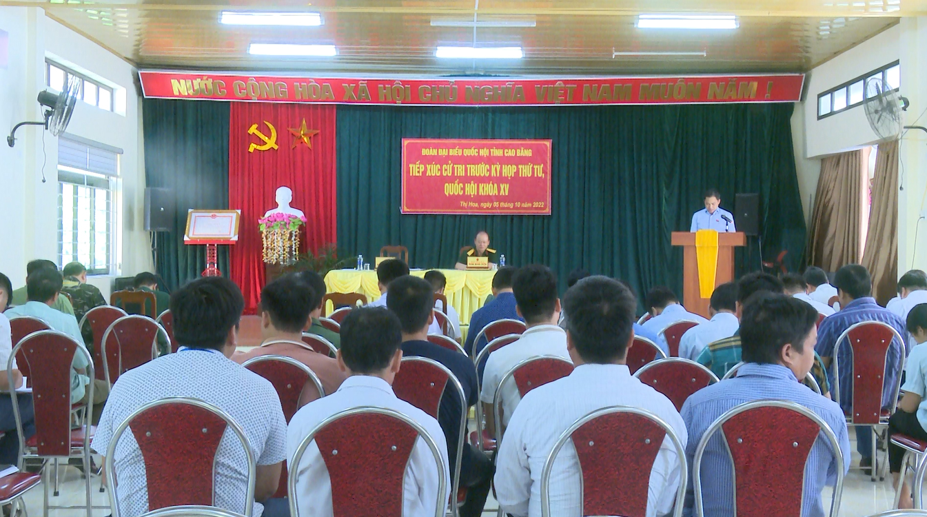 Đại biểu Quốc hội TXCT tại huyện Hạ Lang