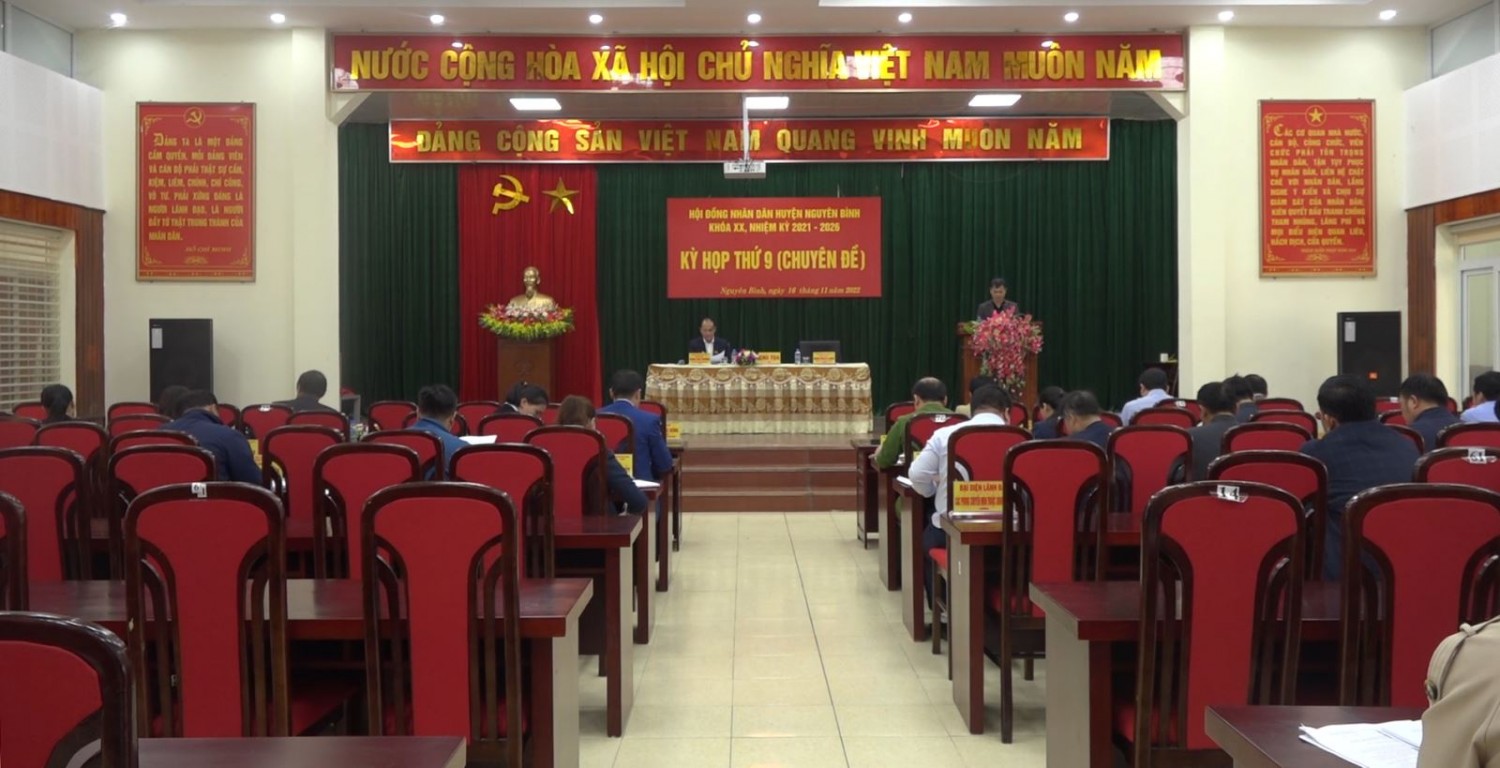 Kỳ họp thứ 9 (chuyên đề) HĐND huyện Nguyên Bình