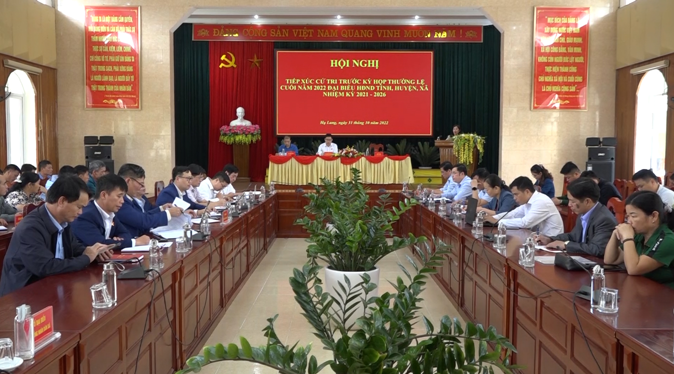 Đại biểu HĐND tỉnh tiếp xúc cử tri huyện Hạ Lang