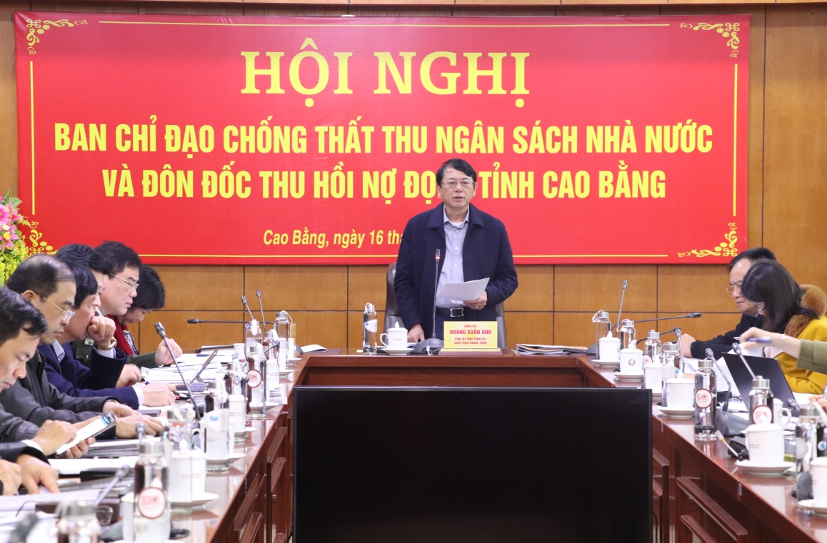 Chủ tịch UBND tỉnh Hoàng Xuân Ánh: Quyết liệt triển khai các giải pháp chống thất thu ngân sách Nhà nước