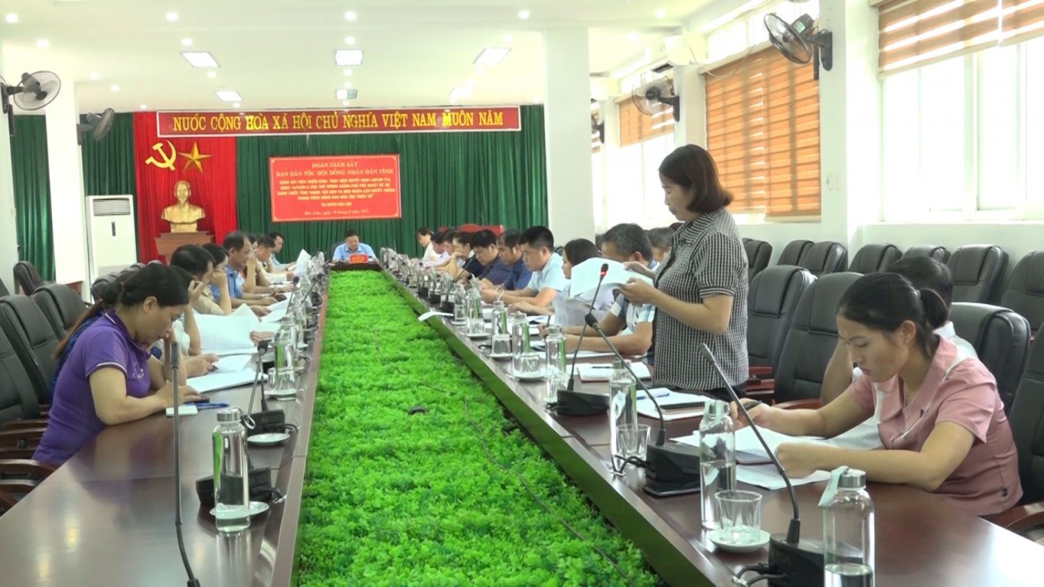 Đoàn giám sát Ban Dân tộc HĐND tỉnh làm việc tại  UBND huyện Bảo Lâm