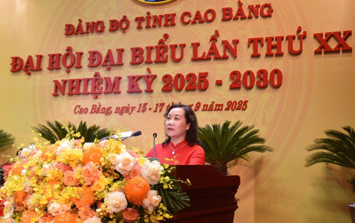 Đồng chí Hà Nhật Lệ, Tỉnh ủy viên, Phó Bí thư Đảng ủy, Phó Chủ tịch HĐND tỉnh đã trình bày tham luận tại Đại hội Đảng bộ tỉnh lần thứ XX