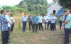 Phó Bí thư Thường trực Tỉnh ủy, Chủ tịch HĐND tỉnh Triệu Đình Lê và đoàn công tác kiểm tra thực tế công trình tại huyện Trùng Khánh.