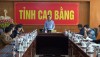 Phó Chủ tịch UBND tỉnh Lê Hải Hòa phát biểu kết luận cuộc họp.