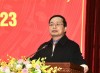 Phó Bí thư Thường trực Tỉnh ủy, Chủ tịch HĐND tỉnh Triệu Đình Lê phát biểu chỉ đạo hội nghị.