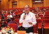 Chủ tịch Hội doanh nhân trẻ Hoàng Mạnh Ngọc phát biểu ý kiến về khó khăn, vướng mắc của doanh nghiệp trong hoạt động sản xuất kinh doanh.