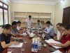 Đoàn khảo  sát làm việc Công ty TNHH Thương mại và Xây dựng Sơn Việt 68 tại thị trấn Hòa Thuận, huyện Quảng Hòa