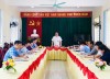 Đồng chí Lục An Khánh, Ủy viên BTV Huyện ủy, Phó Chủ tịch HĐND huyện phát biểu kết luận buổi khảo sát.
