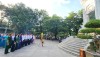 Đoàn đại biểu tỉnh dâng hương tại Đài Tưởng niệm Nghĩa trang Liệt sĩ Quốc gia Trường Sơn.