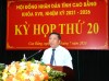 Bí thư Tỉnh ủy Trần Hồng Minh phát biểu tại Kỳ họp thứ 20, HĐND tỉnh khóa XVII, nhiệm kỳ 2021-2026