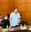Đại biểu Quốc hội Bế Minh Đức tham gia thảo luận tại Tổ 8