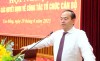 Bí thư Tỉnh ủy Quản Minh Cường phát biểu chỉ đạo hội nghị.