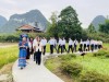 Đoàn khảo sát tình hình phát triển nông thôn, văn hóa, du lịch tại thôn Nga Tuyền, trấn Tân Tịnh, thành phố Tịnh Tây, Quảng Tây (Trung Quốc)