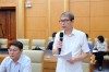 Giám đốc Sở Nông nghiệp và Môi trường Nông Quốc Hùng trả lời nội dung các công trình cấp nước nông thôn trên địa bàn tỉnh