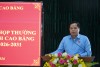 Phó Chủ tịch HĐND tỉnh Bế Minh Đức phát biểu tại Hội nghị TXCT