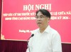 Bí thư Tỉnh ủy, Chủ tịch HĐND tỉnh Phan Thăng An phát biểu tại hội nghị TXCT