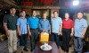 Phó Chủ tịch HĐND tỉnh Bế Minh Đức và Chủ tịch Liên đoàn Lao động tỉnh thăm ông Bế Đình Liên, xóm Hồng Quang 1, xã Quảng Uyên