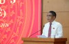 Đồng chí Phan Thăng An, Bí thư Tỉnh ủy, Chủ tịch HĐND tỉnh phát biểu khai mạc kỳ họp