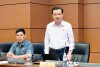 Đại biểu Bế Thanh Tịnh, Phó Bí thư Thường trực Tỉnh ủy, Trưởng Đoàn đại biểu Quốc hội tỉnh phát biểu góp ý dự thảo Luật Hòa giải ở cơ sở (sửa đổi)