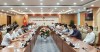 Các đại biểu dự Hội nghị tại điểm cầu Văn phòng Đoàn ĐBQH và HĐND tỉnh; Văn phòng UBND tỉnh