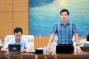 Đồng chí Dương Mạc Kiên, Phó Trưởng đoàn chuyên trách Đoàn ĐBQH tỉnh Cao Bằng, Ủy viên Ủy ban Kinh tế và Tài chính của Quốc hội phát biểu tại Phiên họp toàn thể của Ủy ban Kinh tế và Tài chính.