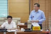 Phó Chủ tịch HĐND tỉnh Bế Minh Đức phát biểu tại cuộc họp