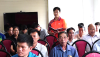 Cử tri xã Đồng Loan phát biểu ý kiến tại hội nghị