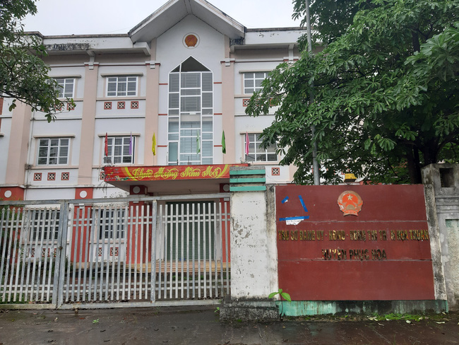 Trụ sở làm việc thị trấn Hoà Thuận (cũ) huyện Quảng Hoà sau khi sáp nhập