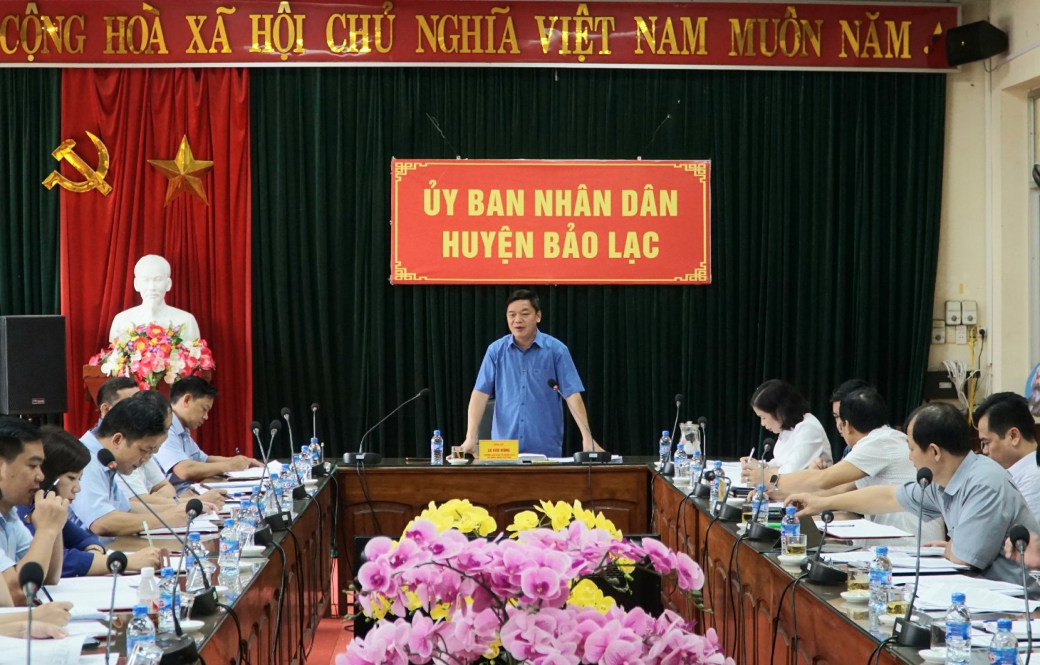 Trưởng Ban Kinh tế - Ngân sách HĐND tỉnh La Văn Hồng phát biểu kết luận buổi giám sát.