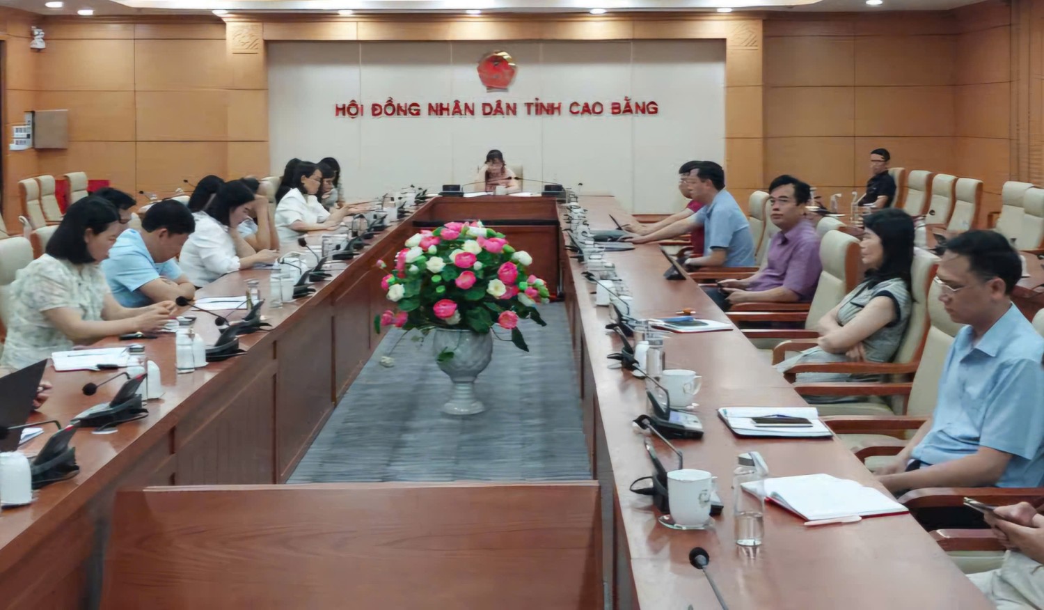 Đảng bộ HĐND tỉnh dự hội nghị trực tuyến tại điểm cầu HĐND tỉnh