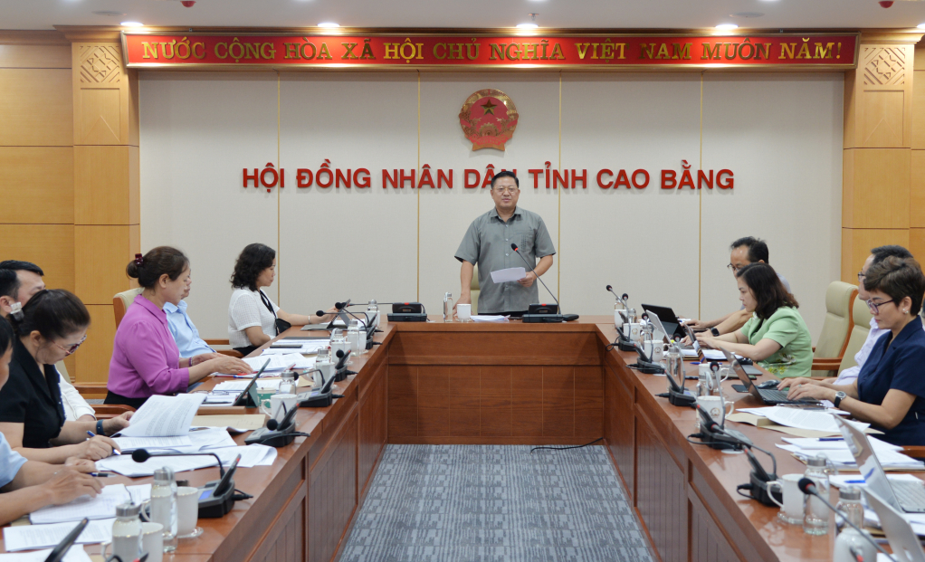 Ban Dân tộc HĐND tỉnh thẩm tra các báo cáo tờ trình, dự thảo Nghị quyết trình kỳ họp (thường lệ) giữa năm 2025