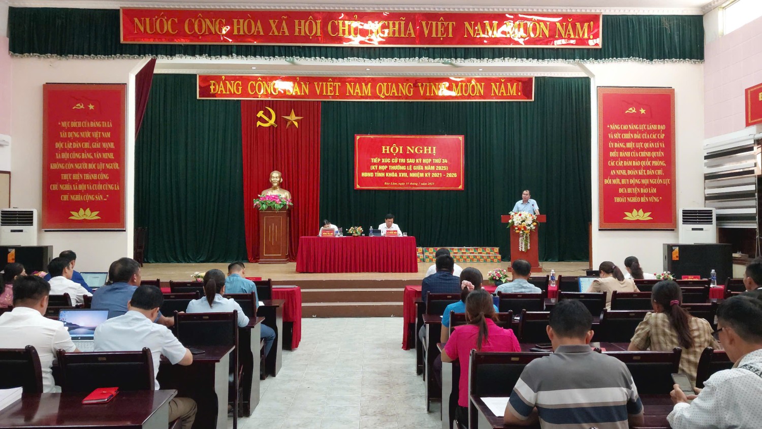 Toàn cảnh hội nghị TXCT tại Bảo Lâm