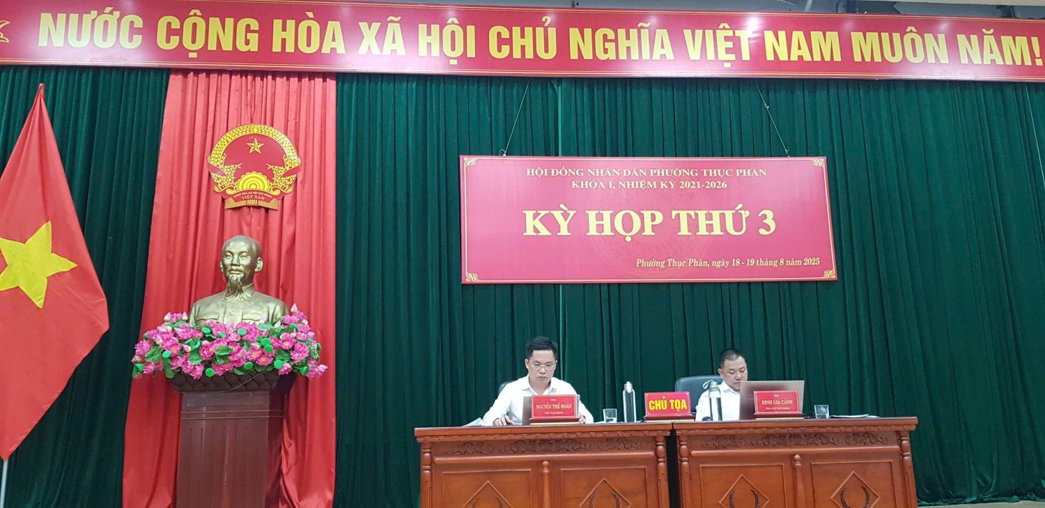 Hội đồng nhân dân (HĐND) phường Nùng Trí Cao khóa I, nhiệm kỳ 2021–2026 tổ chức kỳ họp thứ 3 (chuyên đề)