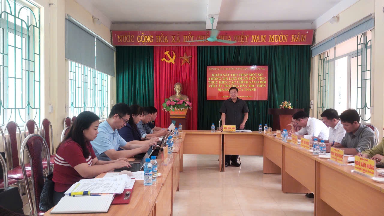 Ban Dân tộc HĐND tỉnh khảo sát tại xã Ca Thành